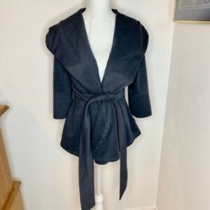 Xtaren grey wrap sweater